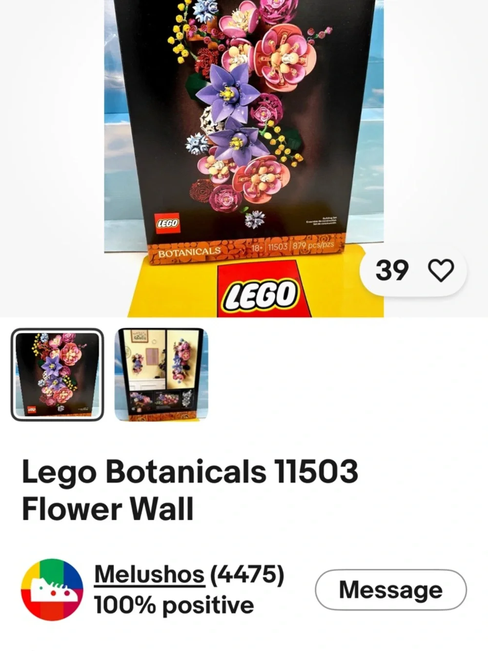 LEGO Flower Wall Botanical Display - Multicolor 11503 879Pcs 18+